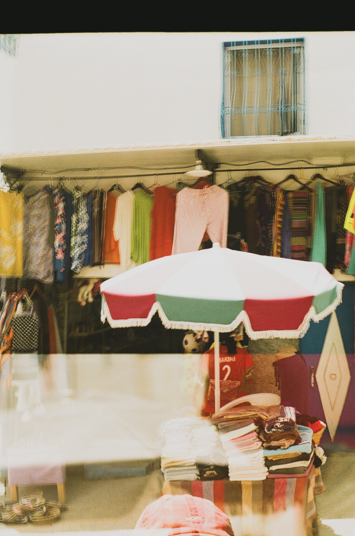Market awning, midday